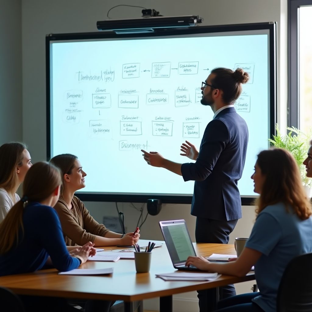 Session de brainstorming équipe
