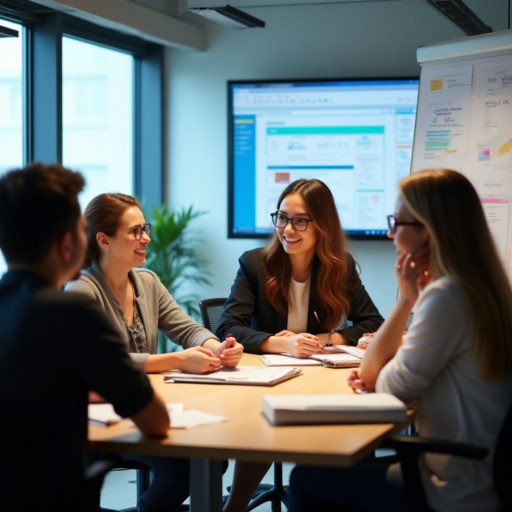 L'équipe Mimicty en réunion